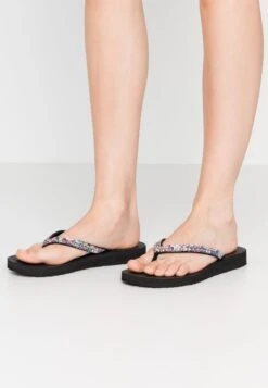 Skechers Meditation - Teensandalen - Black/Multicolor