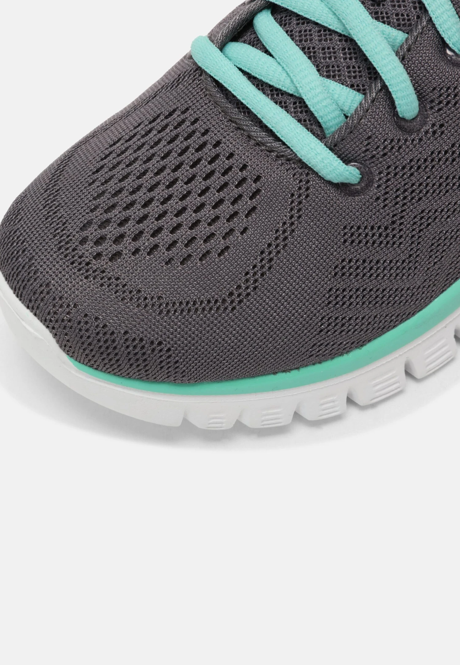 Graceful- Sneakers Laag - Charcoal/Green