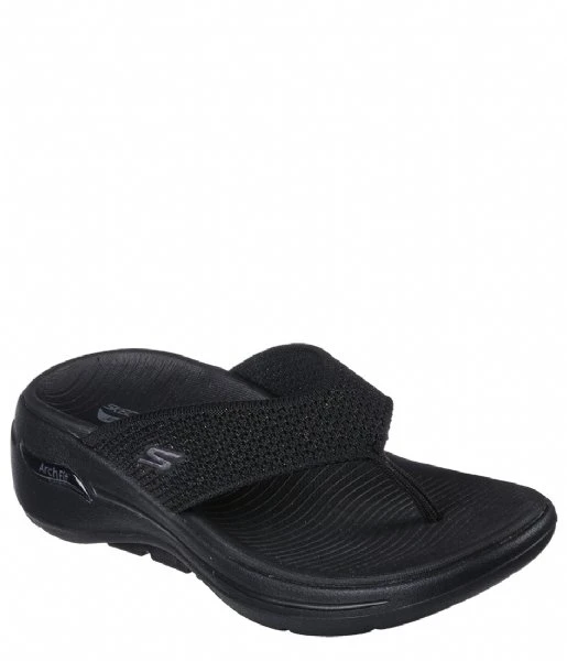 Go Walk Arch Fit Sandal Lumin Black Black