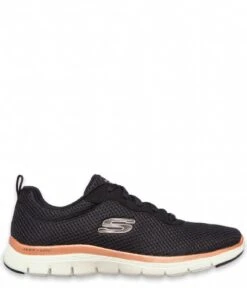 Skechers Flex Appeal 4.0 Brilliant V Black Rose Gold