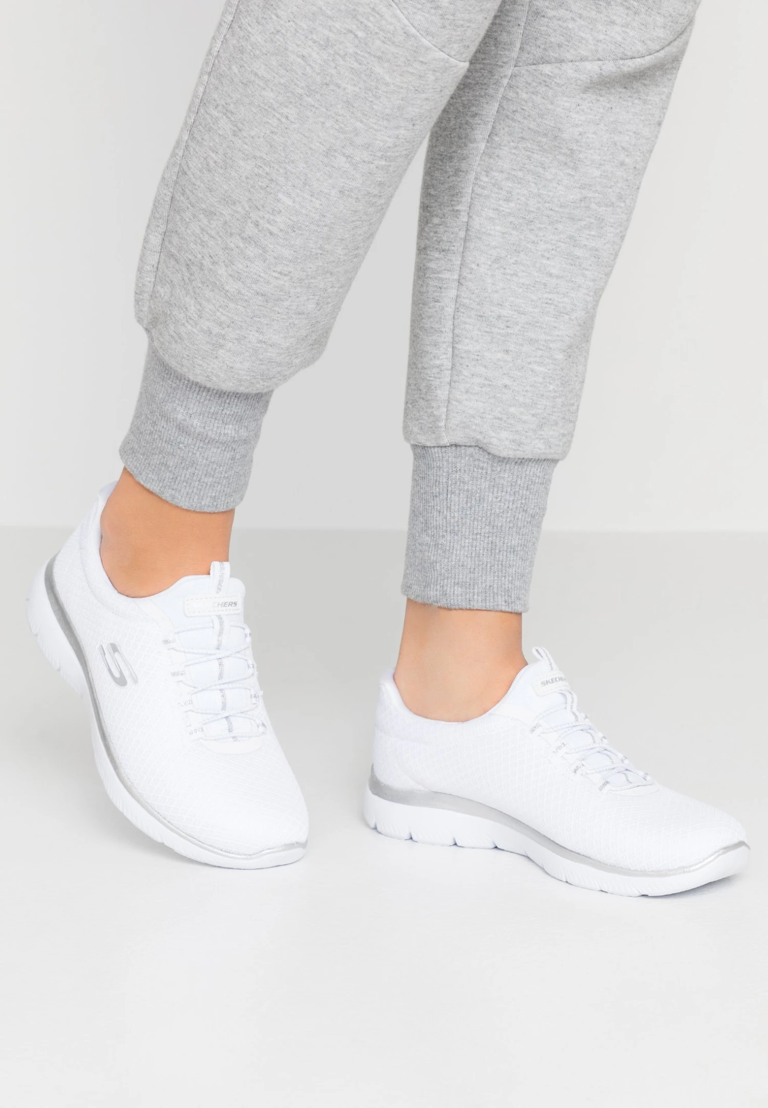 Summits Wide Fit - Sneakers Laag - White/Silver