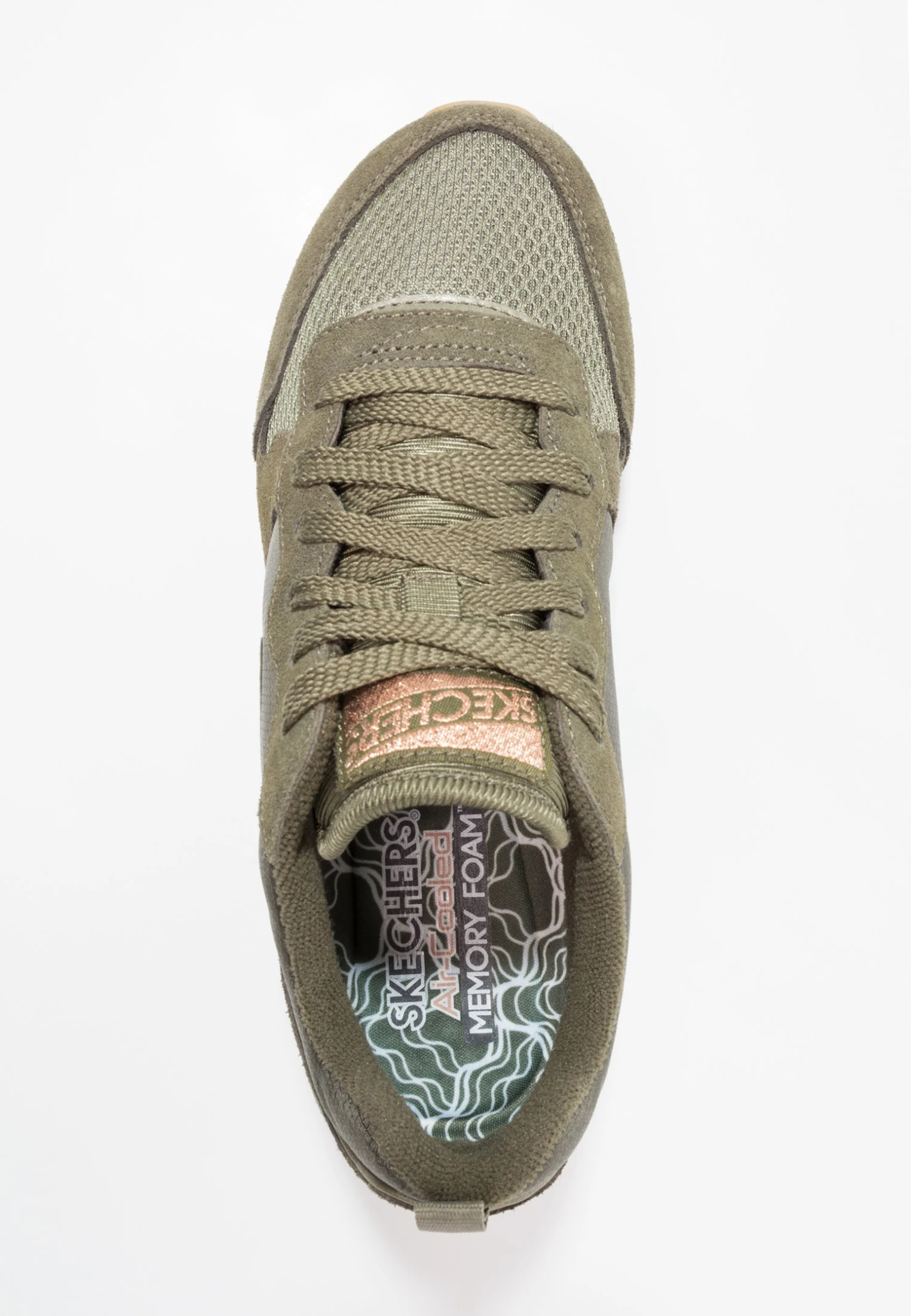 Sneakers Laag - Olive/Rose Gold