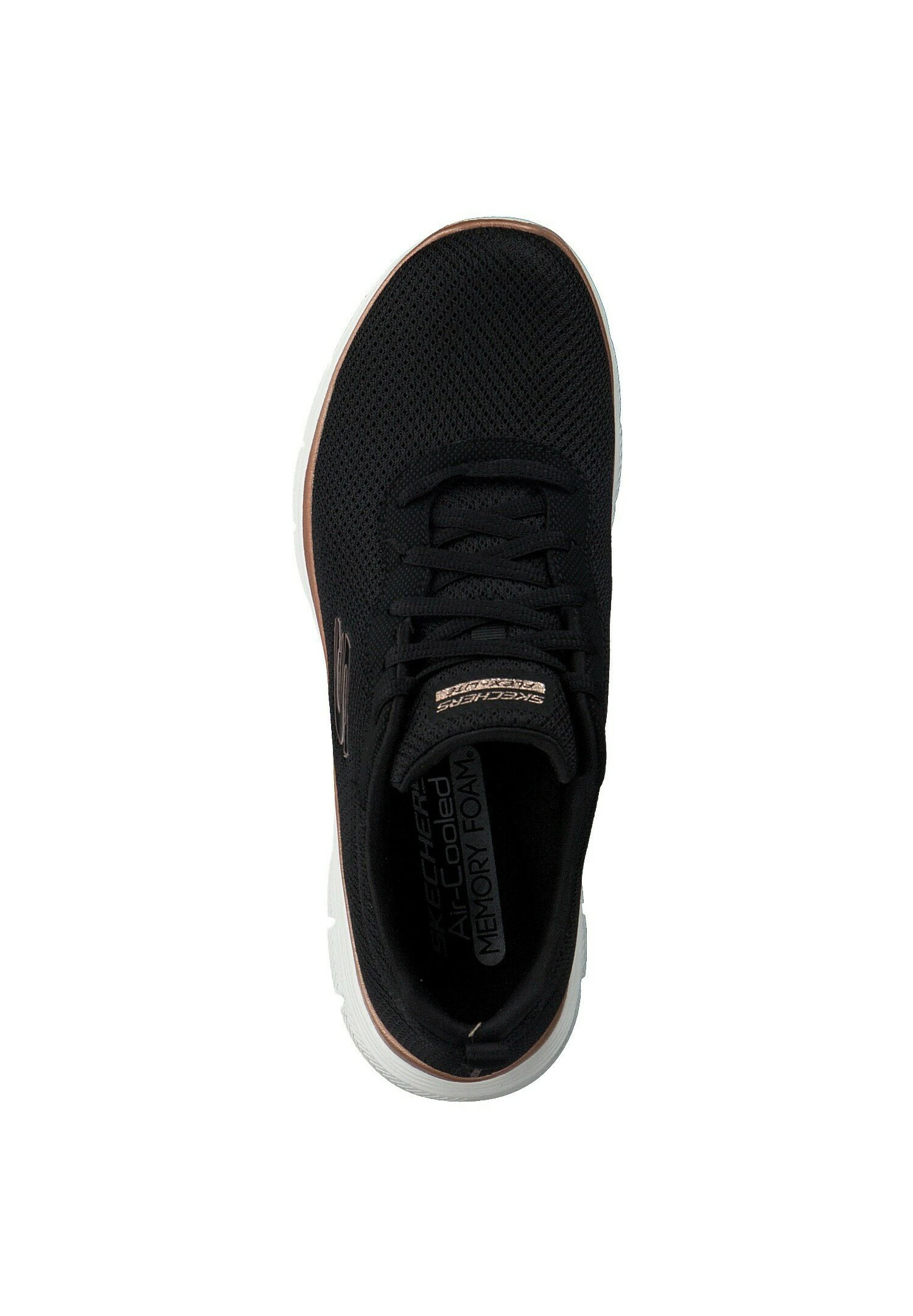 Flex Appeal 4.0 - Sneakers Laag - Black Mesh / Rose Gold Trim