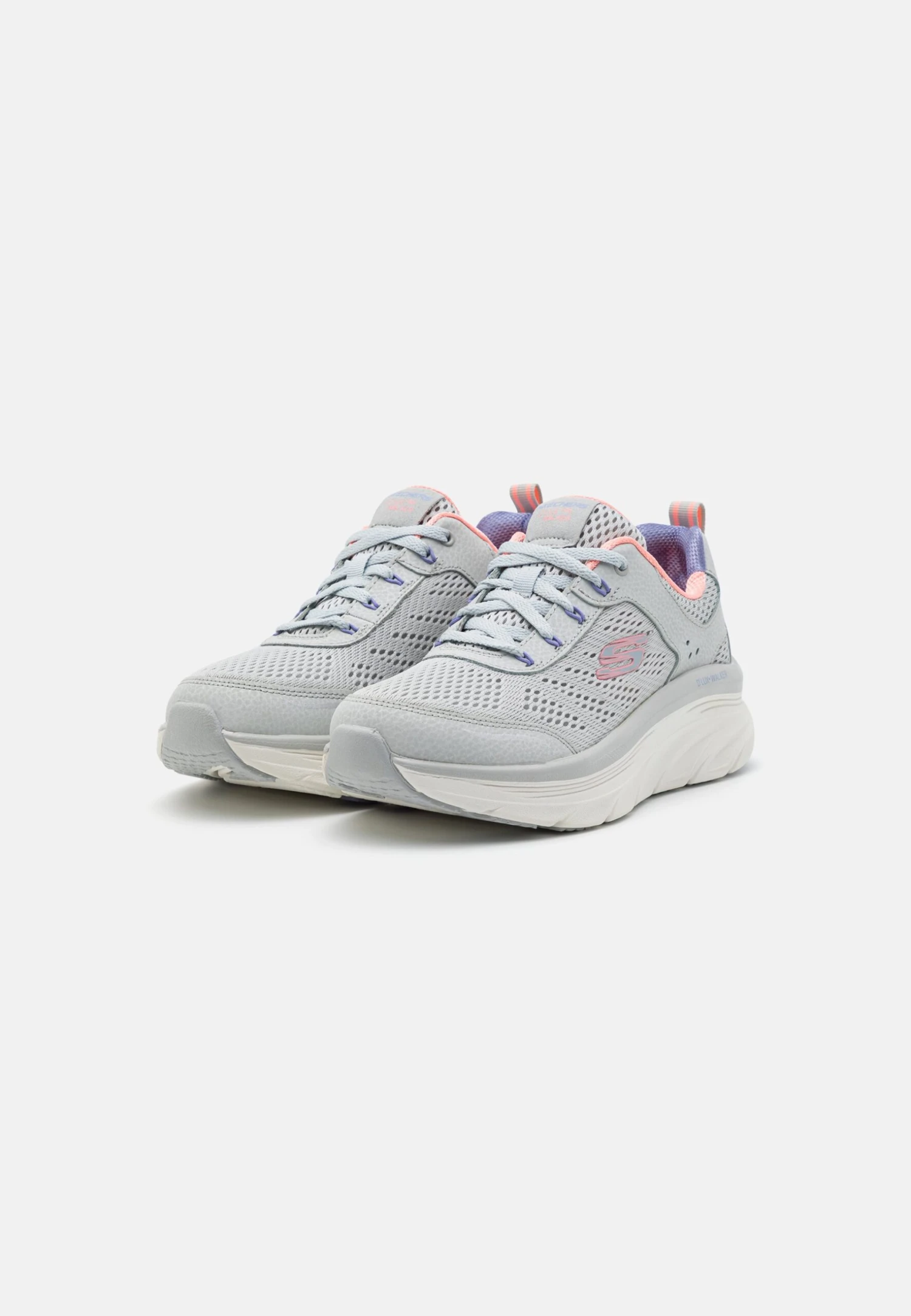 D'Lux Walker - Sneakers Laag - Light Gray/Coral/Lavender