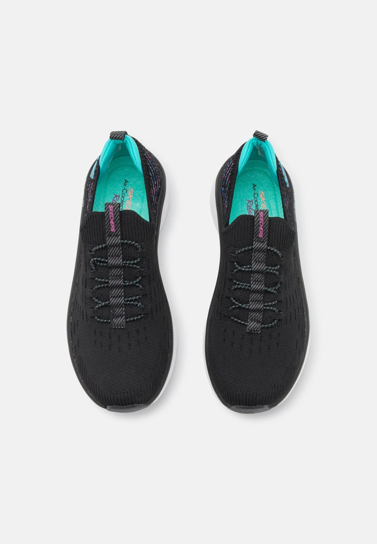D'Lux Walker Relaxed Fit - Sneakers Laag - Black/Light Blue