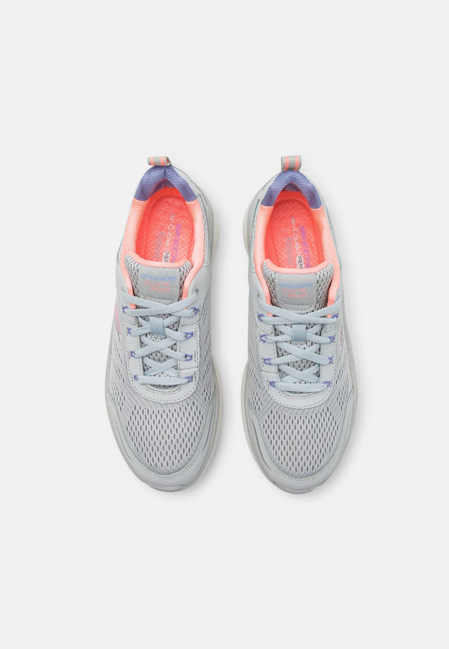 D'Lux Walker - Sneakers Laag - Light Gray/Coral/Lavender