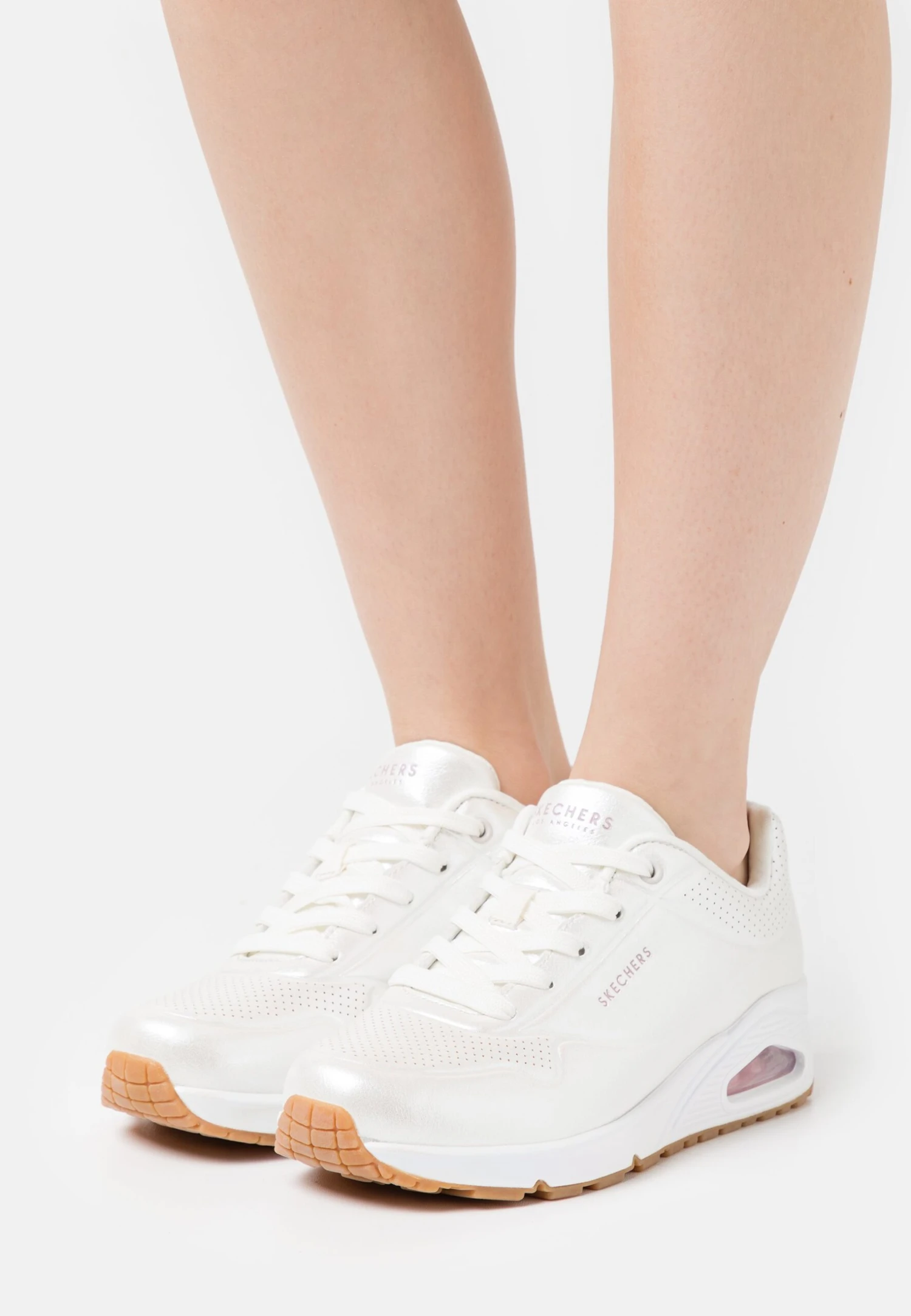 Uno - Sneakers Laag - White/Light Pink