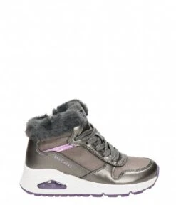 Skechers Uno-Cozy On Air Gun Metal Lavender